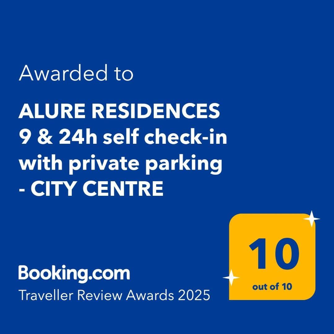 Alure Residences 9 & 24H Self Check-In, Private Parking In Front Of The Apartment Building Included, New Building, Terrace, The Apartment Building Has Its Own Park With A Lake And Outdoor Fitness, Children'S Playground, City Center Banska Bystrica Exterior photo